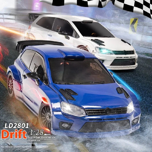 1/28 2.4g Ld2801 Polo Rc Drift Car Radio Control 4wd Full Proportional Throttle Control Rc Cars Toy Kid Christmas Birthday Gifts