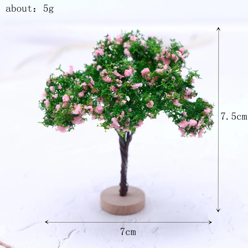 Miniature Garden Mini Simulation Landscape Tree Dollhouse Miniatures Micro Mini Tree Model For Fairy Garden Decorations