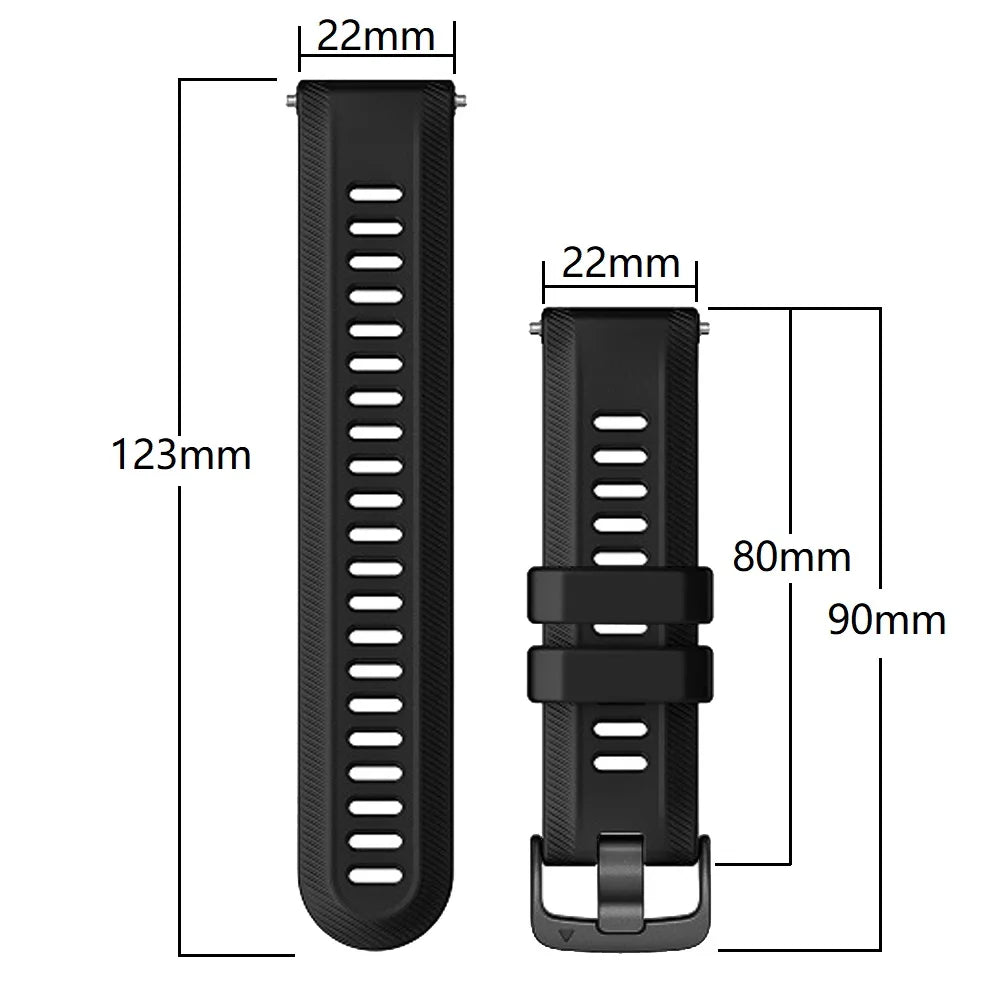 Sports Silicone Strap For Garmin Forerunner 965 955 Solar 945 935 745 Strap Watch Band 22mm Replacement Wristband Bracelet