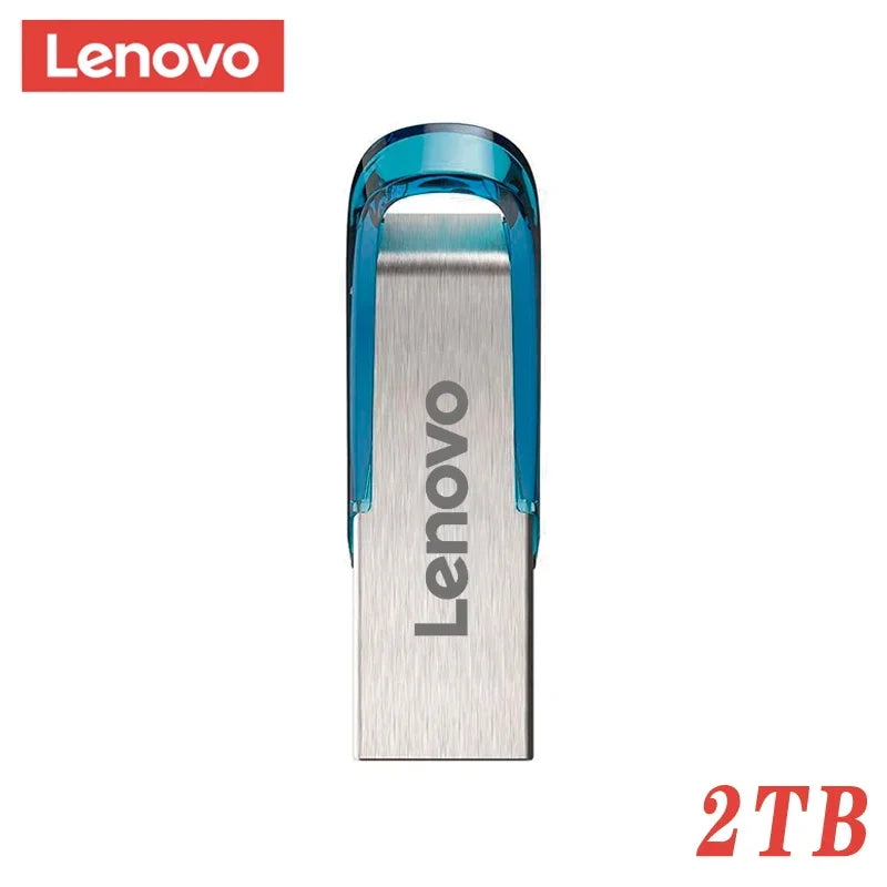 Lenovo Usb Flash Drive 2TB 1TB 3.0 Waterproof High Speed USB Stick Portable 128GB SSD 512GB Metal Pendrive U Disk Memorie For PC