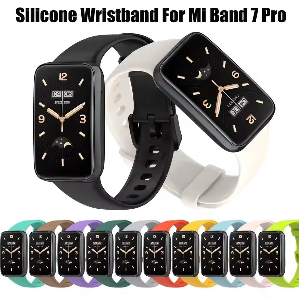 Strap For Xiaomi Band 7 Pro Silicone Replacement Wristband Smart Watch Bracelet For MiBand 7Pro Accessories