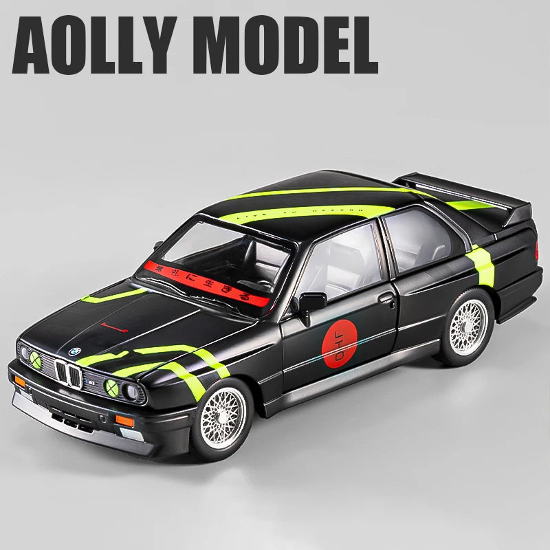 1:24 BMW M3 E30 1988 Supercar Alloy Model Car Toy Diecasts Metal Casting Sound and Light Car Toys For Children Vehicle