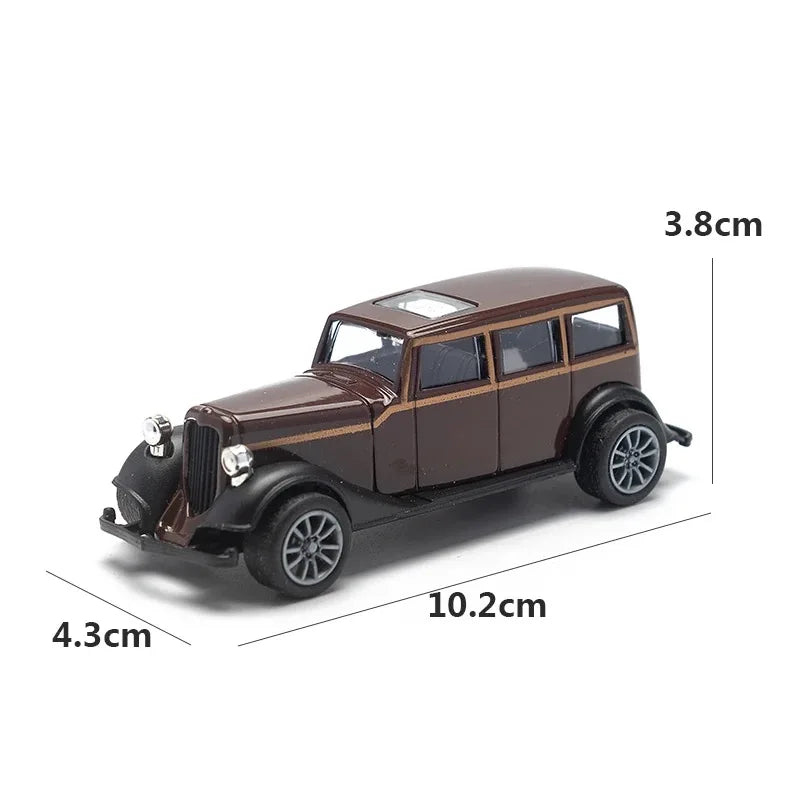 1:43 Alloy Vintage Diecast Car Model Car Classic Cadillacs V8 Pull Back Car Model Miniature Vehicle Replica Gift For Kids Adults