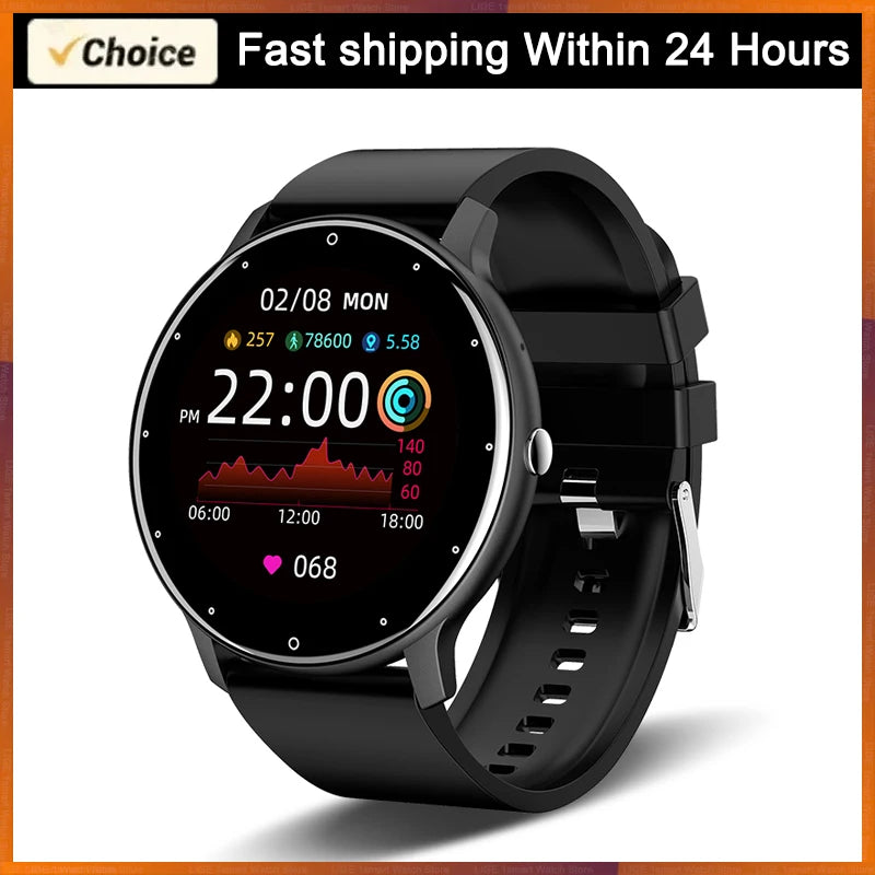 LIGE Waterproof Women Smart Band Watch Real-time Weather Forecast Men Watches Sports Ladies Smart Watch For Xiaomi Android IOS