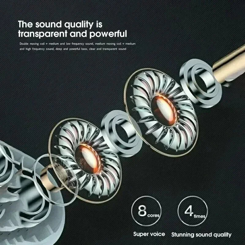 Pro 4 TWS Wireless Headphones Earphone Bluetooth Compatible 5.0 Waterproof Headset with Mic for Xiaomi iPhone Bluetooth Earbuds