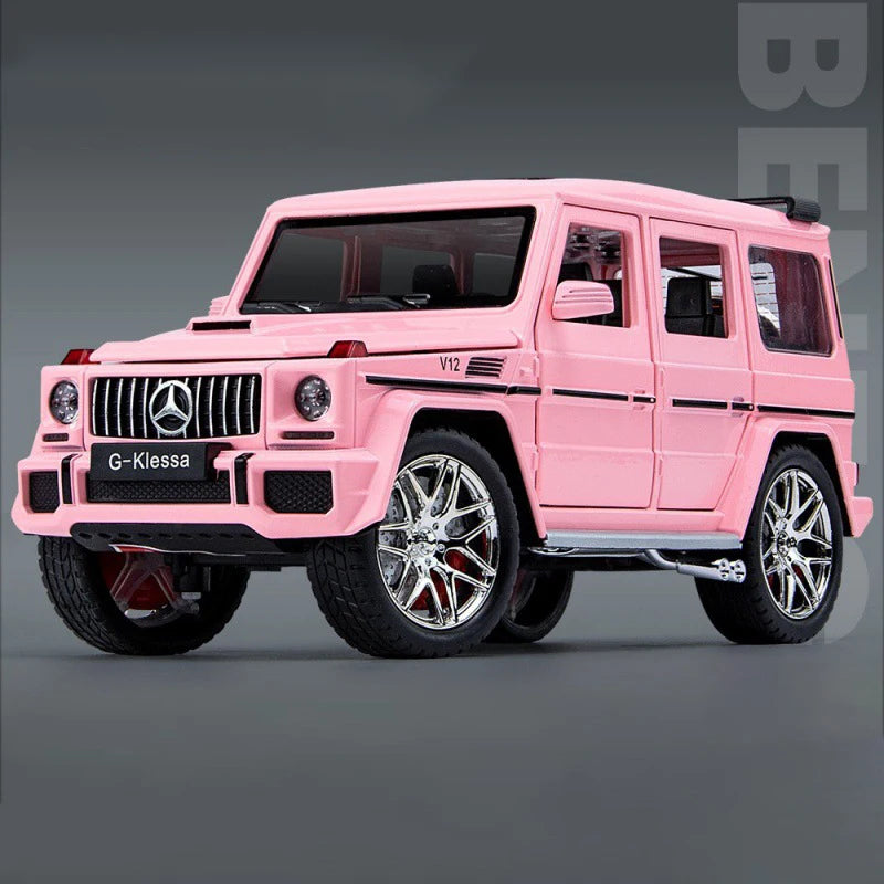 1:24 Scale Car Model Benzs G63 G-Class SUV Alloy Miniature Car Diecast Metal Sound＆Light Collection Children Toy Vehicles Gift