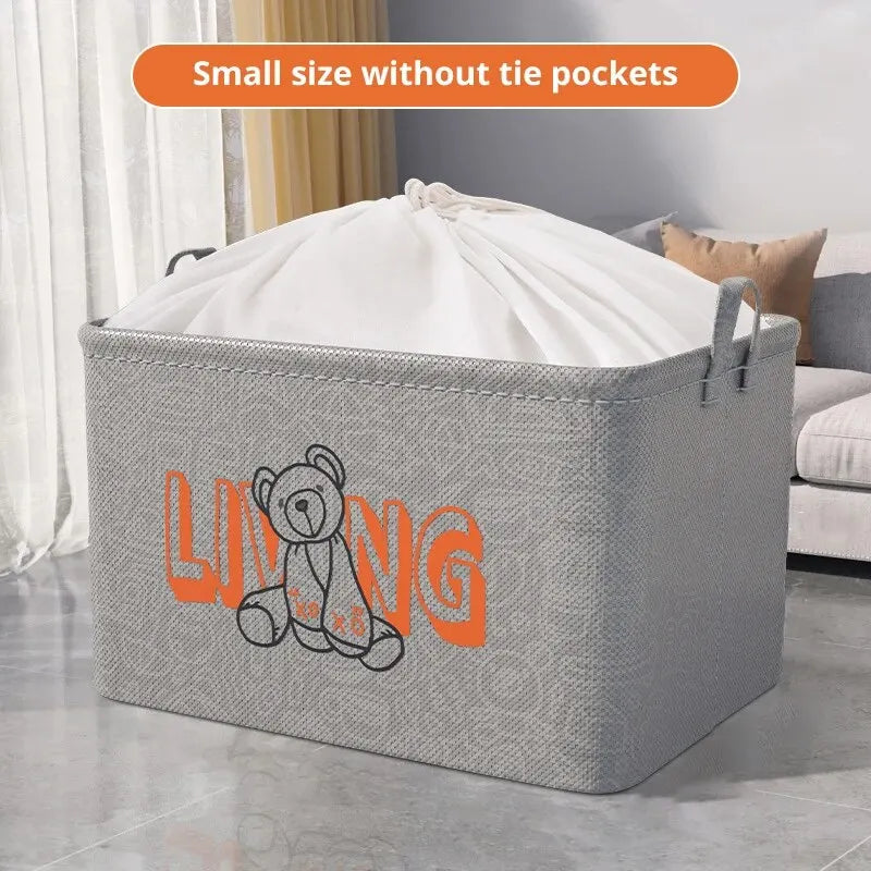 1pc Household Foldable Clothes and Sundries Storage Bag Wardrobe Organizing and Storage (Small Size No Pattern)