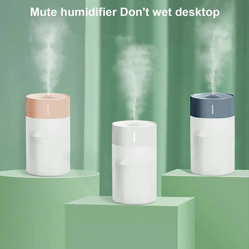 Air Humidifier Portable Mini USB Aroma Diffuser Ultrasonic Colorful Cup Bedroom Home Car Plants Purifier Humificador 260ML