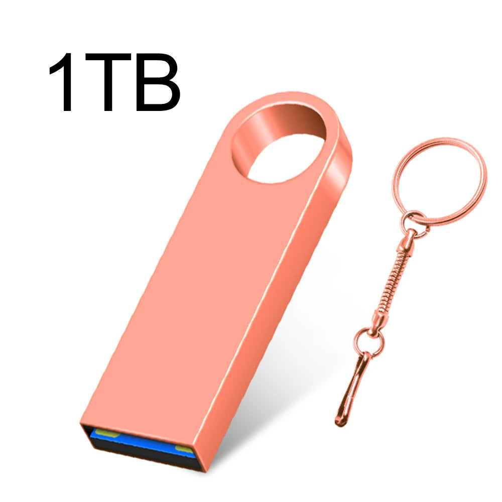 New 2025 Metal Pen Drive 2TB Cle Usb Flash Drives 1TB High Speed Pendrive 512TB 128GB Memoria Usb 3.0 For xiaomi mijia equipment