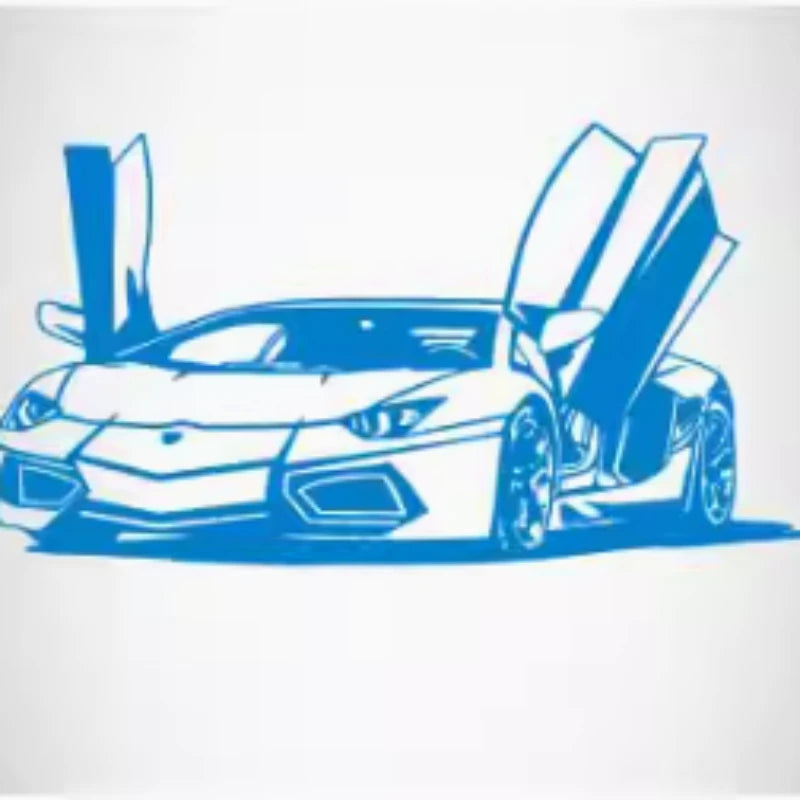 Sports Car Wall Stickers Waterproof Vinyl Decal Bedroom Living Room Auto Decoration Home Decoration for Lamborghini Lovers