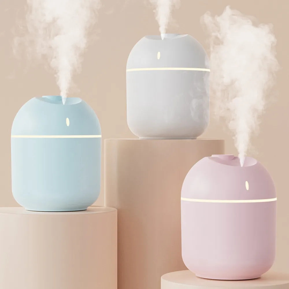 270ML Air Humidifier Cool Mist Aroma Diffuser LED Night Light  power-off protect USB Humidificador For Home Office