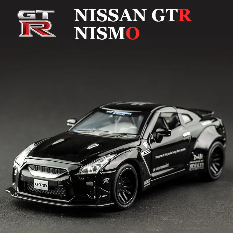 1:32 NISSAN GTR GT-R R35 R34 Supercar Alloy Car Model Diecasts & Toy Vehicles Toy Cars Kid Toys For Children Gifts Boy Toy