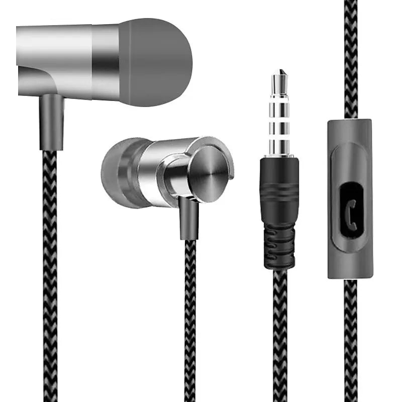 3.5mm Wired In-ear Earphone In Ear Noise Cancellation Ergonomic Design HiFi Stereo Sports Music Headphones For Mobile Phone