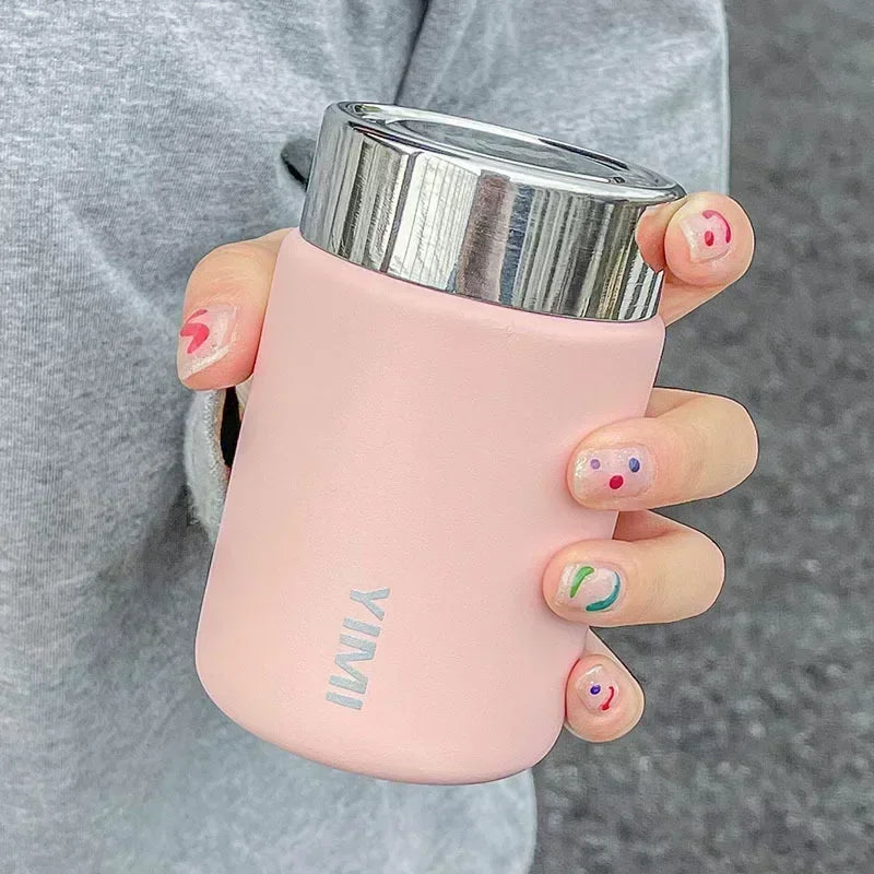 230ml Mini Stainless Steel 316 Thermos Mug Fashion Portable Pocket Vacuum Flask Coffee Tea Thermal Water Bottle Tumbler