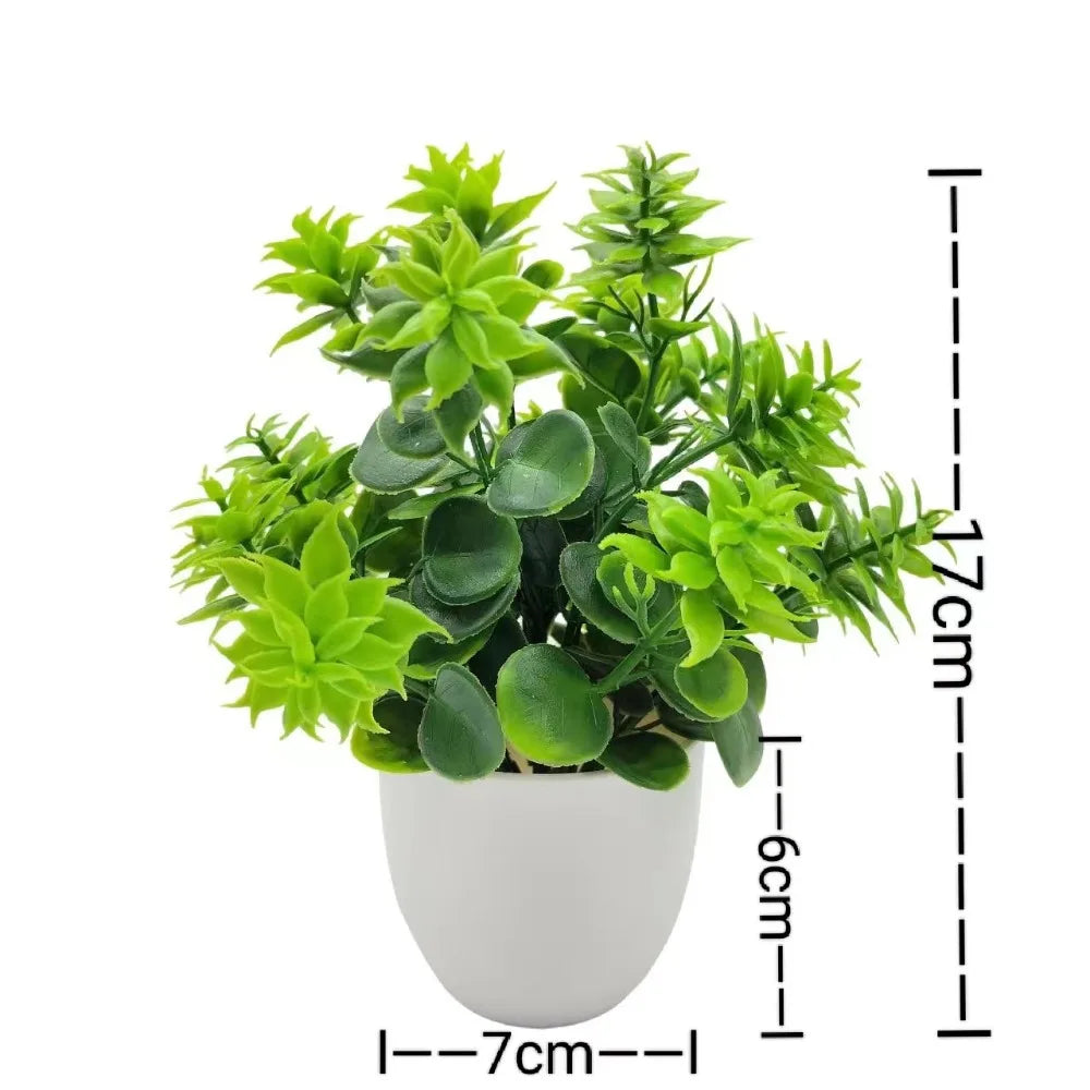 Mini New Fake Potted Flowers Bonsai Table Decor Artificial Flower False Plants Potted Ornaments Home Garden Decor