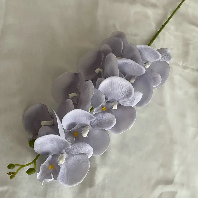 97CM European Autumn 9-prong Plush Phalaenopsis Hotel Home Furnishing Flower Art Decoration Photography Shooting Props