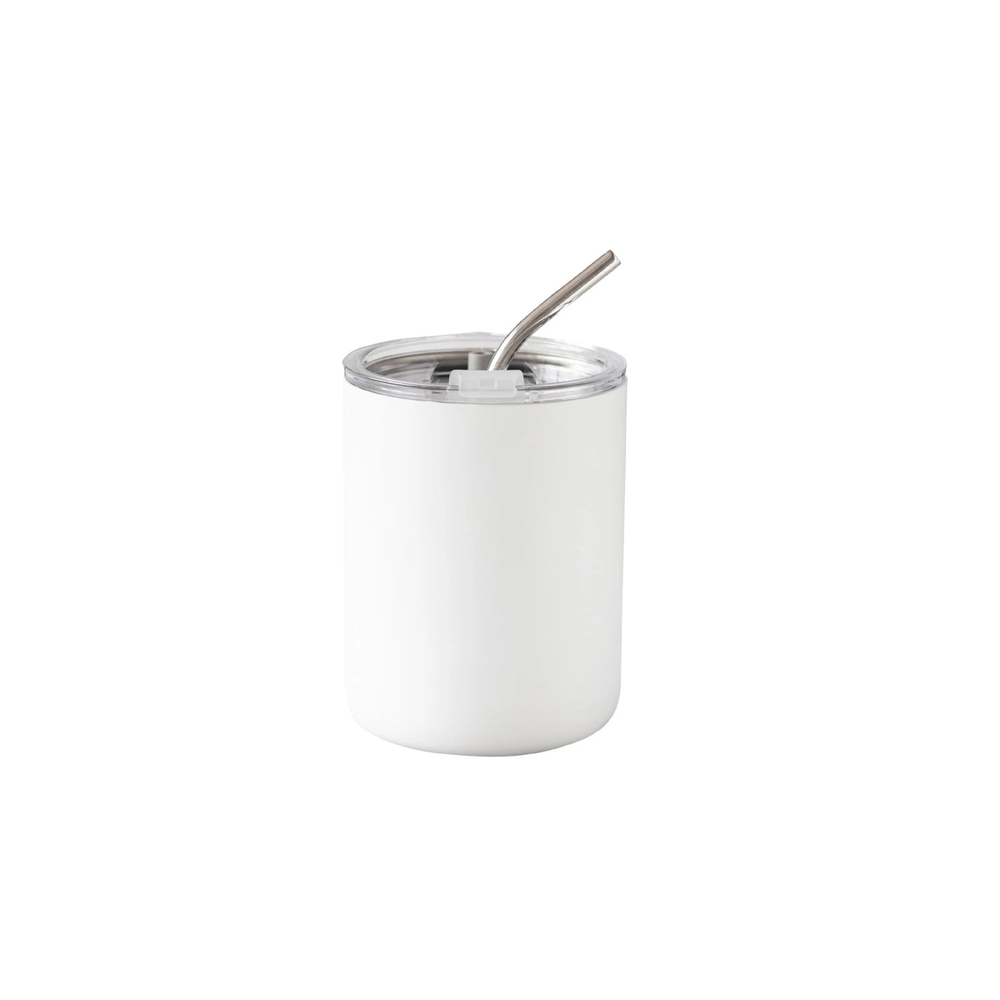 304 stainless steel double-layer vacuum insulated cup, with straw, lid, office cup, personal cup, coffee cup, sharing cup