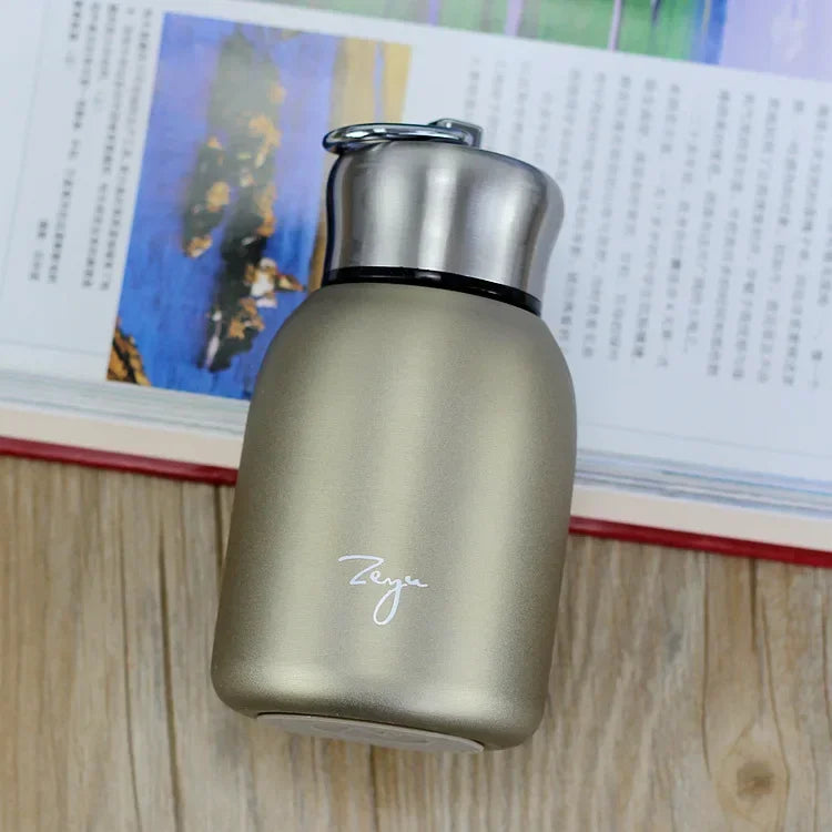 300ml Stainless Steel Mini Coffee Vacuum Flasks Lovely Double Vacuum Thermos Portable Travel Water Bottle Cups Insulated Cup