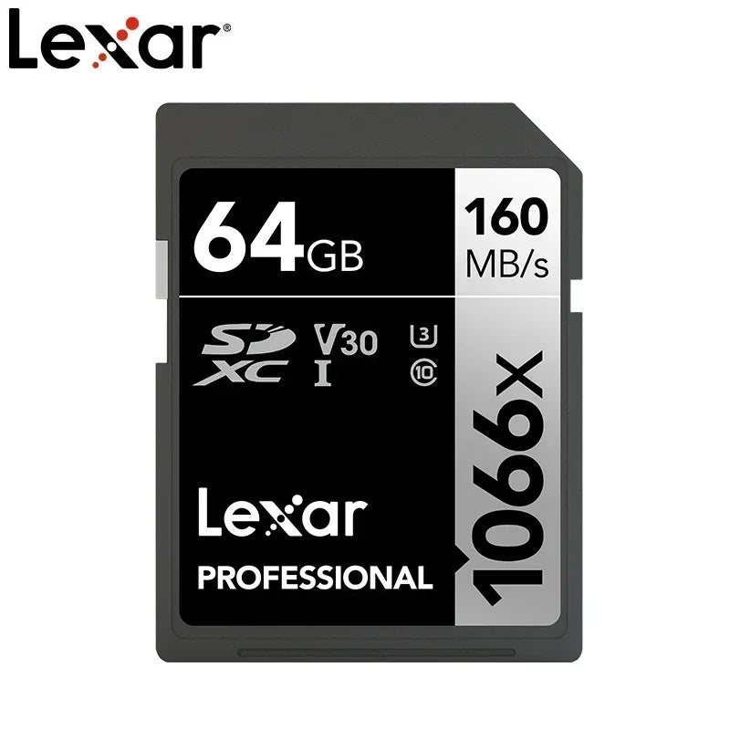 Lexar SD Card Class 10 V10 V30 V60 V90 U3 UHS-II 32GB 64GB 128GB 256GB 512GB SDHC SDXC High Speed 4K 8K Memory Card for Camera