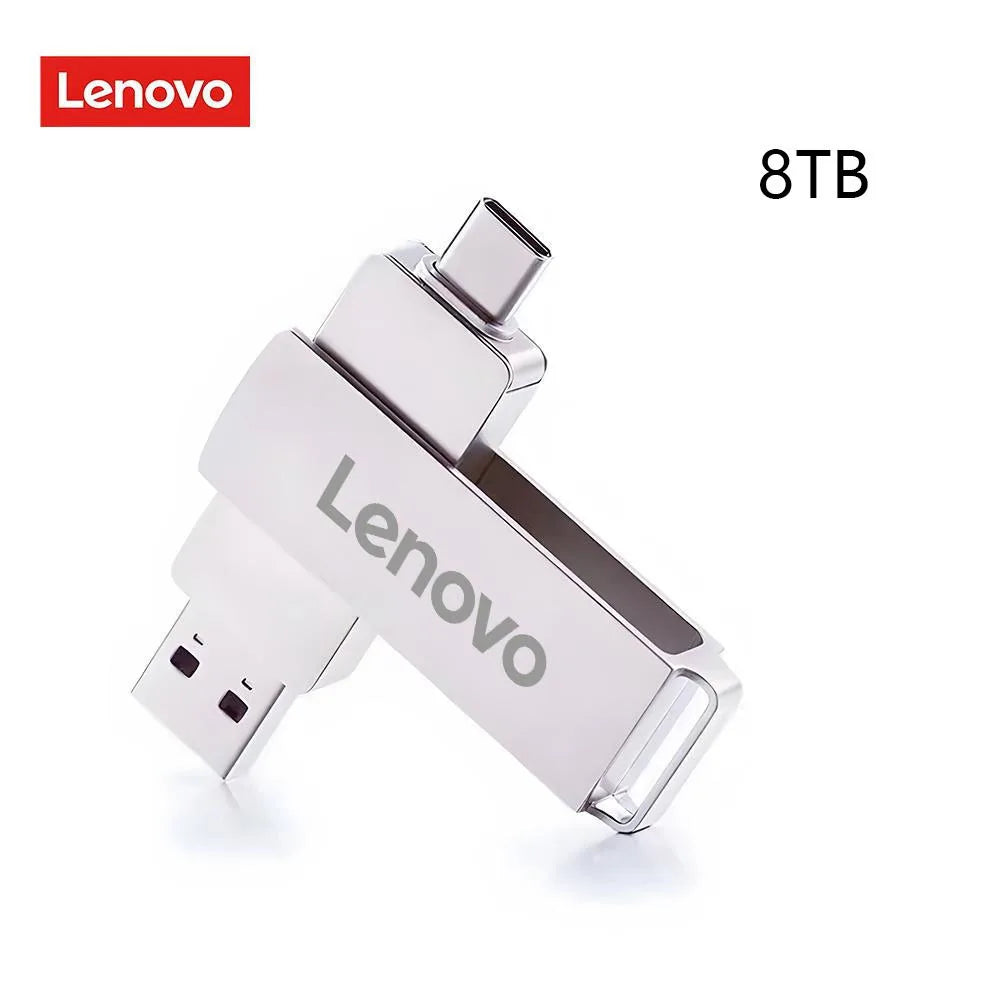 Lenovo 16TB USB Flash Drive USB3.2 High Speed Transfer Metal Type C U Flash Portable Mini PenDrive Memory Waterproof Pen Drive