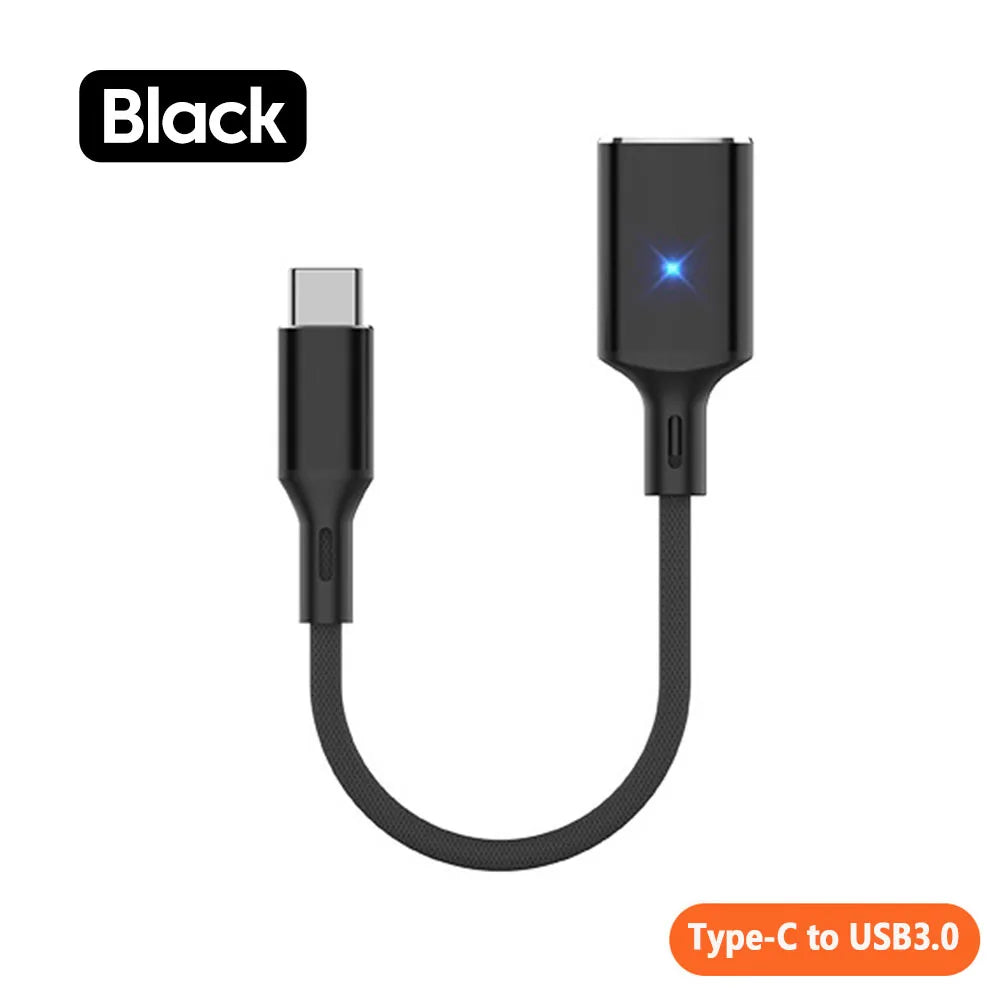 Type C OTG USB3.0 Adapter Cable USB C Male to USB 3.0 Female Converter For Phone Laptop Tablet MacBook Data Transfer Reading