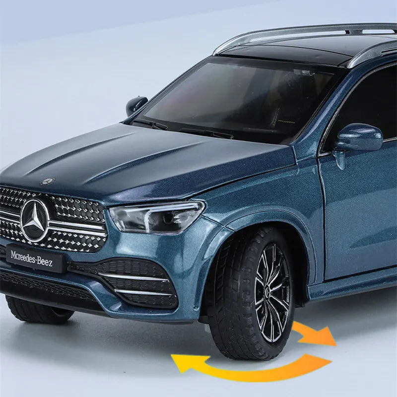 1:24 GLE GLE 350 300 450 Alloy Car Model Diecast Metal Toy Off-road Vehicles Car Model Simulation Sound and Light Childrens Gift