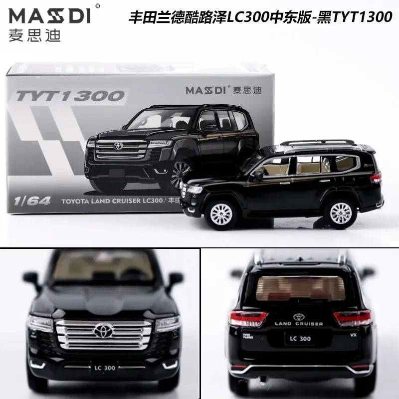 MASDI 1/64 Costa Toyota LC300 200 80 Sea Lion alloy model, children's collection of decorative toys, holiday gifts for children.