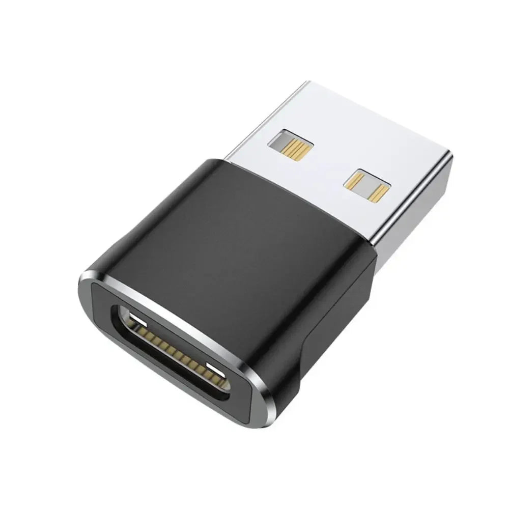 USB 2.0 Type C USB Male Adapter Black Aluminium USB-C Male OTG Converter Mini Metallic colours for Type-C Port