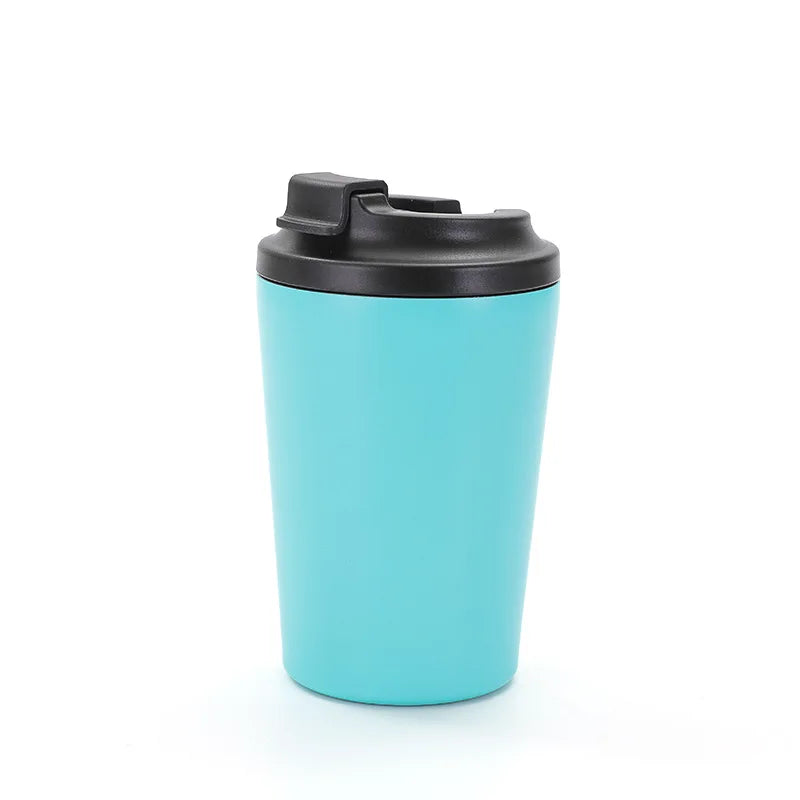 Simple and Stylish Vacuum Flask Coffee Cup304 Stainless Steel American Style Portable for Travel Vehicle-mounted Leak-proof Cup