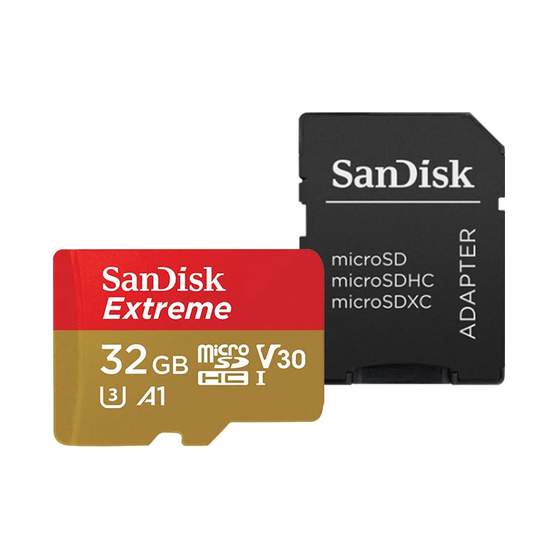 SanDisk Extreme microSDXC UHS-I CARD V30 A2 Memory Card 32GB 64GB 128GB 256GB 512GB 1TB Micro SD Card Max 190Mb/s Flash TF Card