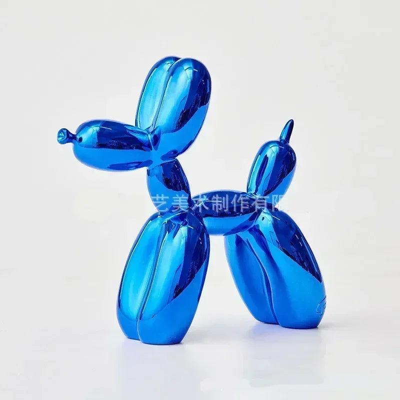 Resin Balloon Dog Sculpture Home Decor Table Decoration and Accessories Office Nordic Animal Decorative Sculptures and Figurines