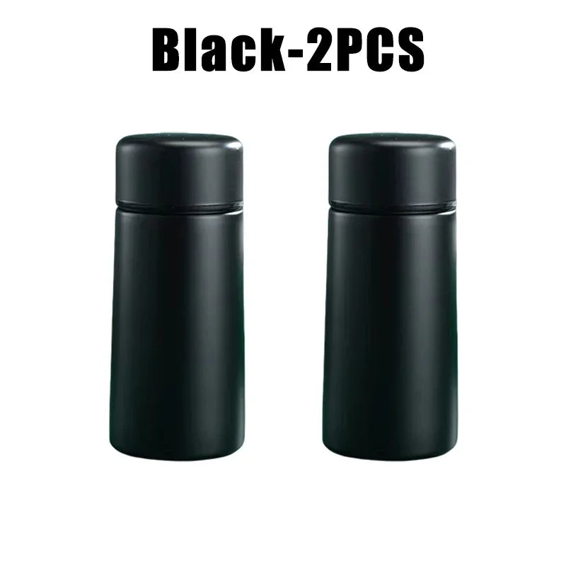 160ml Mini Portable Pocket Cup Travel 304 Stainless Steel Thermos Cup Creative Gift Cup with Lid Coffee Bottle Thermos Bottle