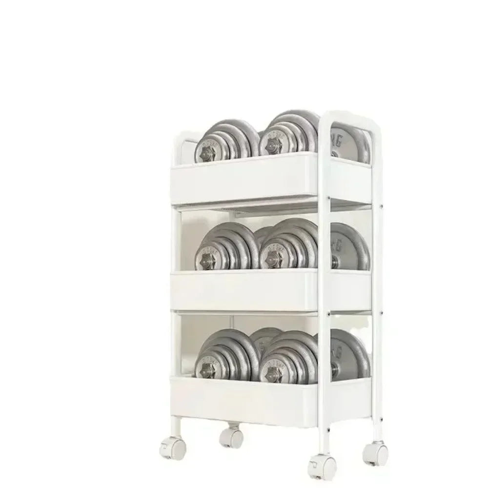 2025 4/5 layer Multi-Layer Trolley Rack Kitchen Floor Bedroom Baby Snacks Mobile Bathroom Bathroom Storage Storage Rack