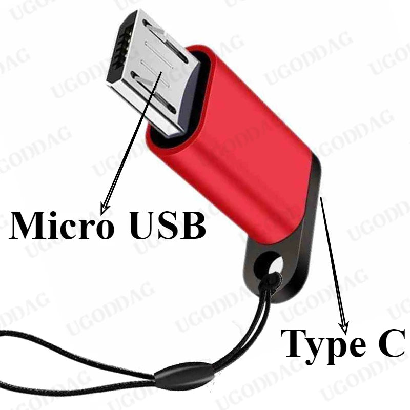 USB Type-C Adapter Type C To Micro USB Female To Male Converters For Xiaomi Samsung Charger Data Cable USBC USB C Adapter