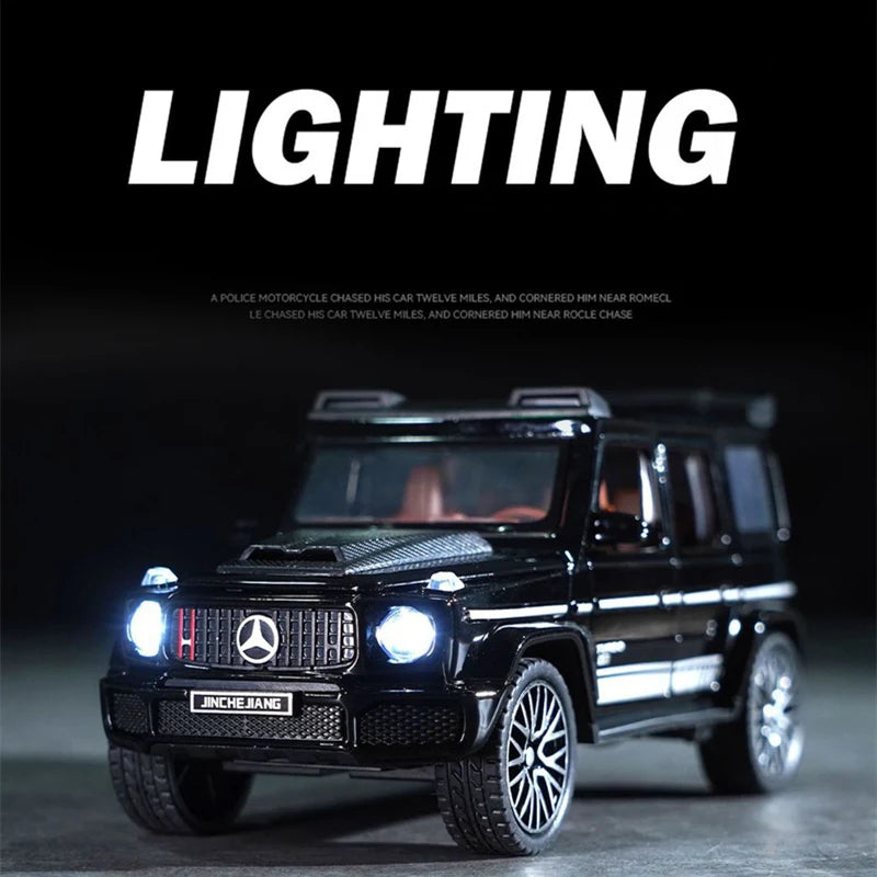 1/32 G800 G65 SUV Alloy Car Model Diecast Metal Toy Off-road Vehicles Car Model Simulation Sound Light Collection Childrens Gift