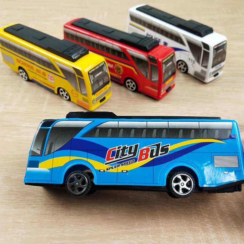 Hot Selling Children Pull Back Car Toys Educational Toy Simulated City Bus Car Toy Model Children Best Birthday Gifts