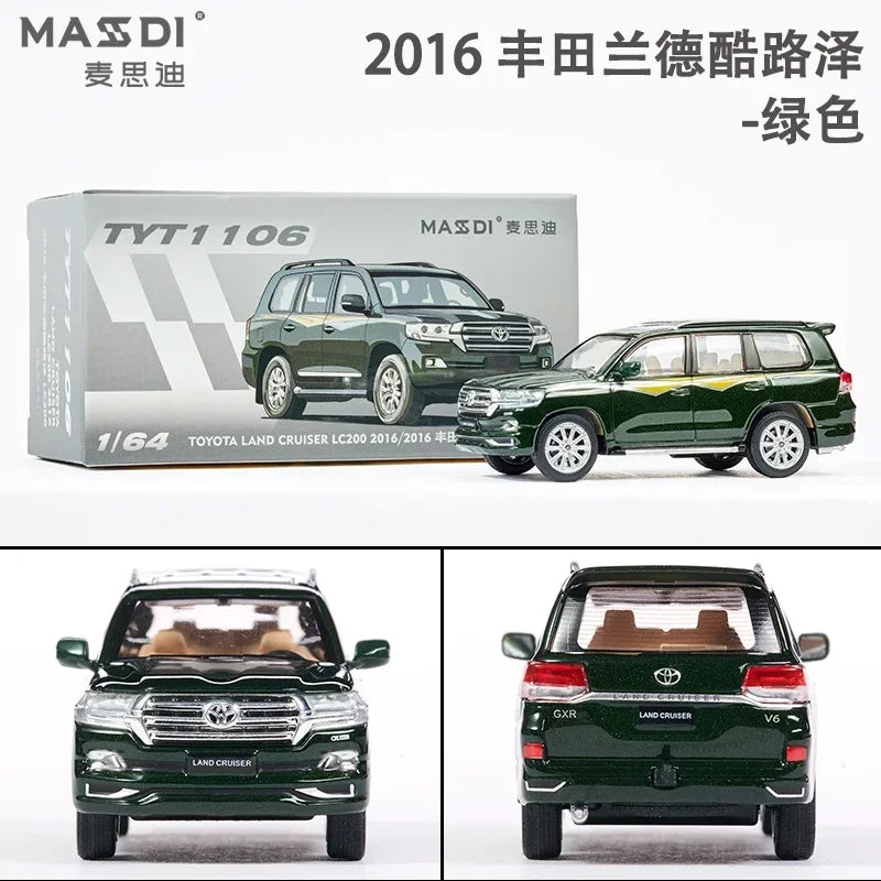 MASDI 1/64 Costa Toyota LC300 200 80 Sea Lion alloy model, children's collection of decorative toys, holiday gifts for children.