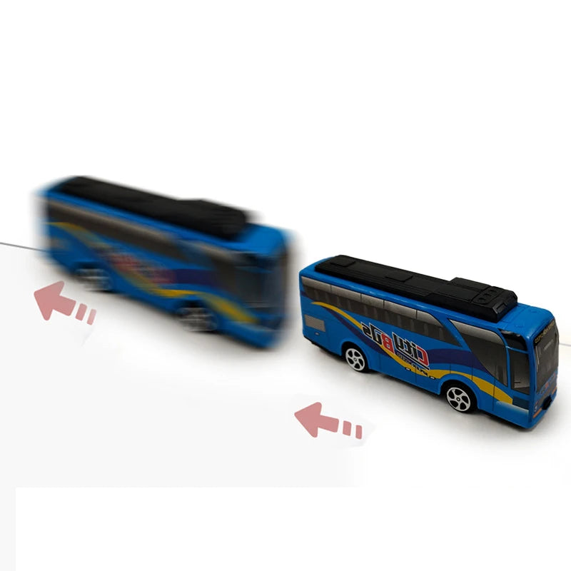 Hot Selling Children Pull Back Car Toys Educational Toy Simulated City Bus Car Toy Model Children Best Birthday Gifts