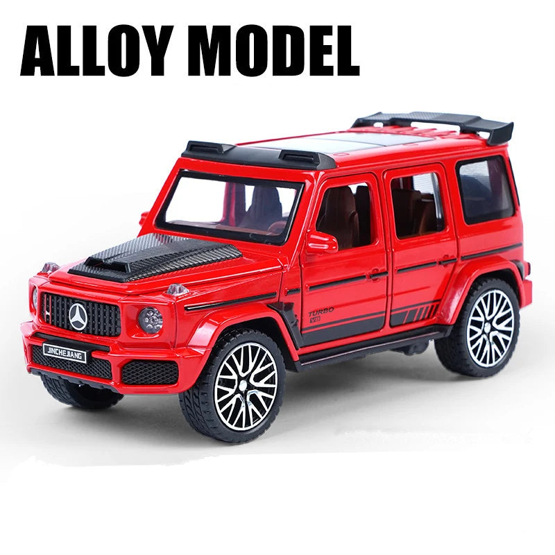 1/32 G800 G65 SUV Alloy Car Model Diecast Metal Toy Off-road Vehicles Car Model Simulation Sound Light Collection Childrens Gift