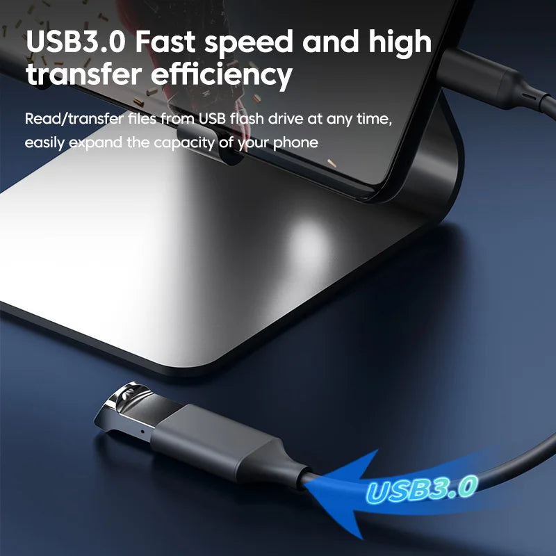 Type C OTG USB3.0 Adapter Cable USB C Male to USB 3.0 Female Converter For Phone Laptop Tablet MacBook Data Transfer Reading