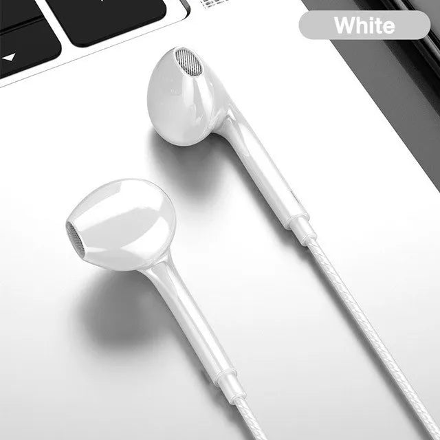 3.5mm Wired Headphones In Ear Headset Wired Earphones with Mic Bass Stereo Earbuds Sports In-line Control For Xiaomi Phones