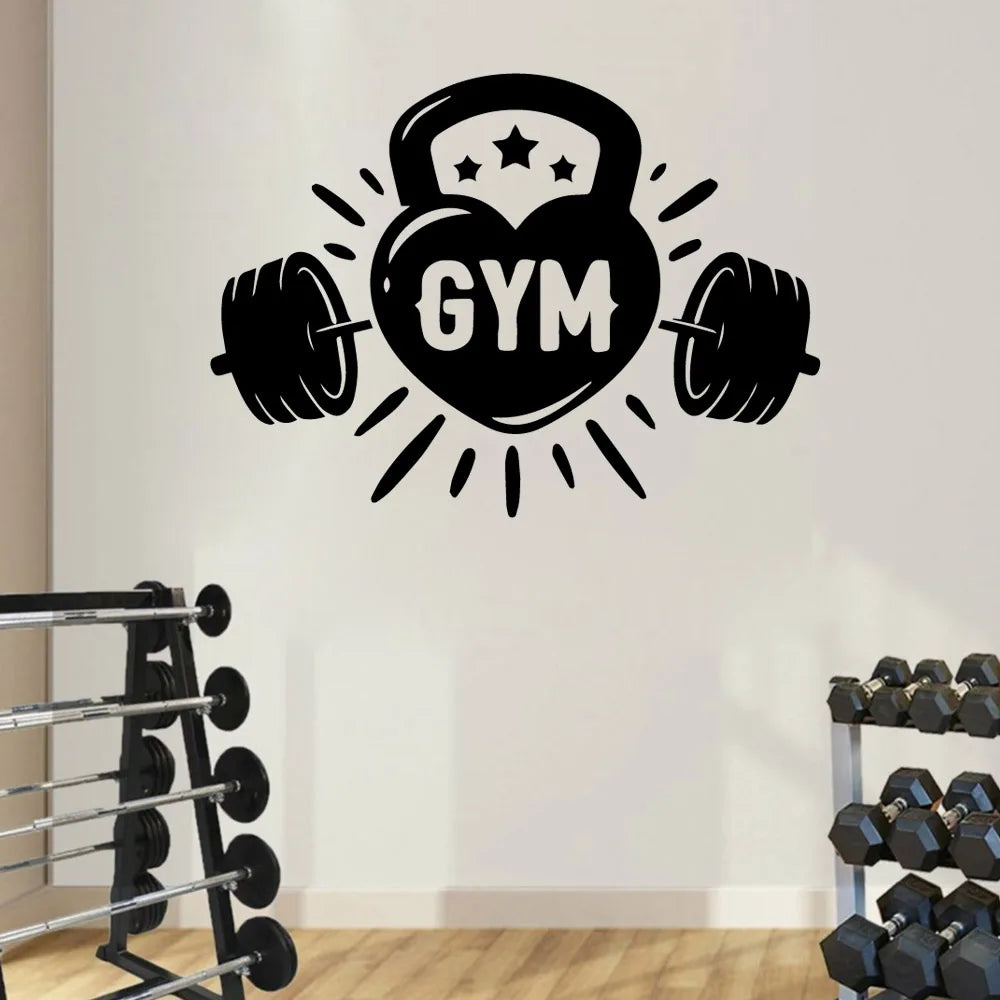 Gym Sticker Waterproof Vinyl Wallpaper Home Decor For Home Decor Living Room Bedroom Wall Art Decal