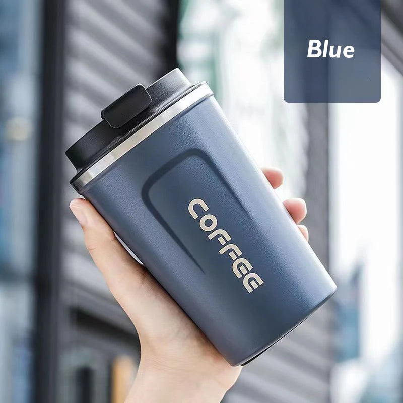 380ml/510ml 304 Stainless Steel Vacuum Insulated Coffee Mug Insulated Cup Outdoor Thermos Cup Sealed Trailing Mug