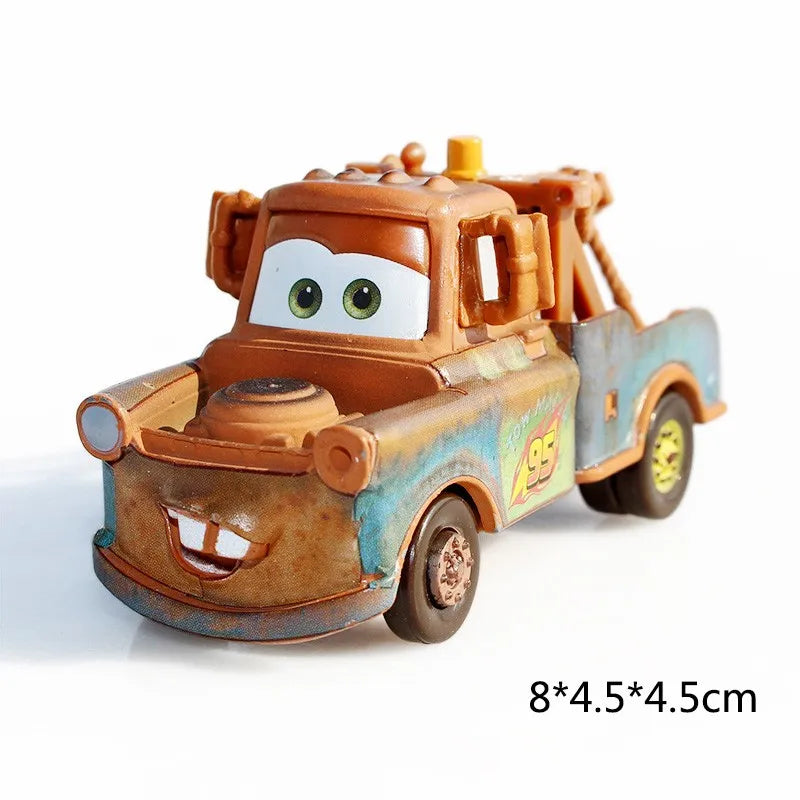 Disney Pixar Cars 3 Toys Lightning Mcqueen Race Div Fritter Miss Frank Collection 1:55 Diecast Metal Alloy Model Car Toy Gifts