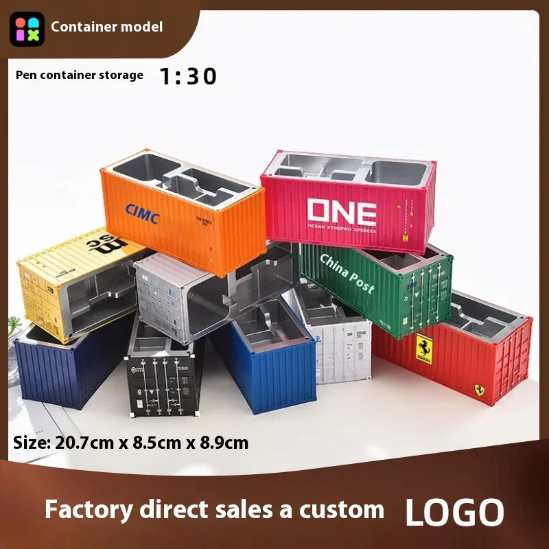 1:30 Shipping Simulation Model Container Home Decoration Desktop Stationery  Storage Box Office Gift Custom Logo Storage Box