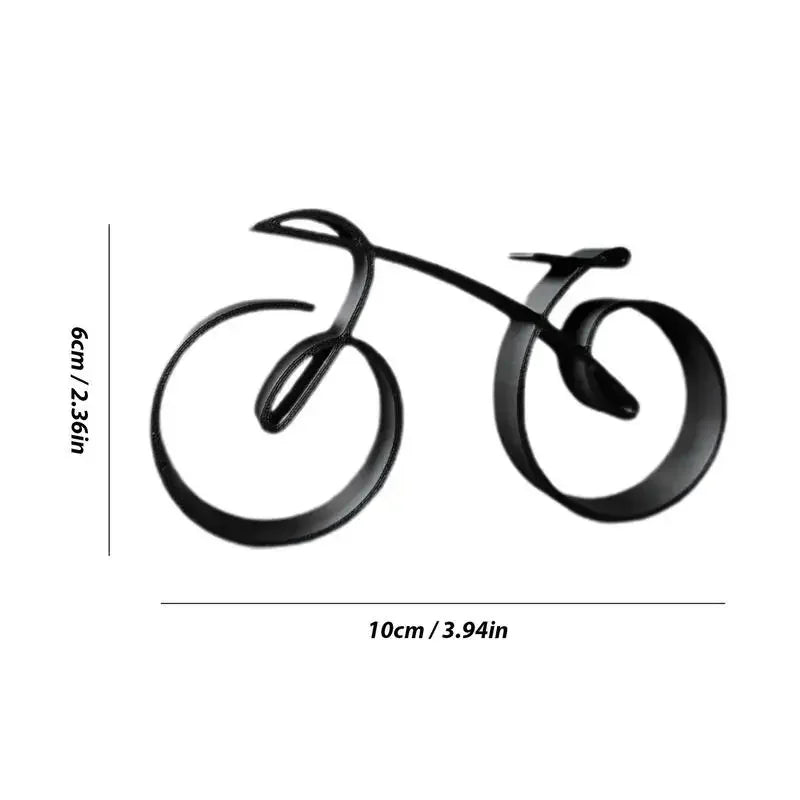 Acrylic Minimalistic Bicycle Sculpture Bicycle Ornament Personality Table Decoration Items Office Decoration GiftAcrylic Minimal