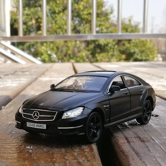 1:36 Mercedes-Benz CLS 63 AMG Metal Diecast Car Model Scale Miniature Collection Vehicle Hobby Kid Toy for Boy Xmas Gift A57