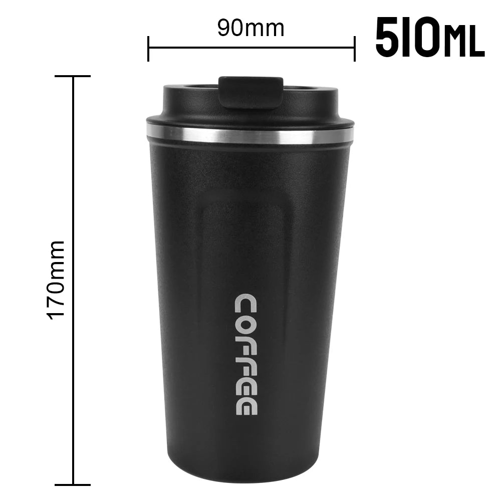 Double Stainless Steel Coffee Mug Car Thermos Mug Thermo Cafe 380/510ML for Tea Water Coffee Leak_Proof Travel Thermo Cup