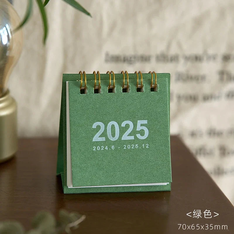 Simple Mini 2025 Calendar Office School Supplies calendar Desk calendar monthly Planner Desk accessories Decor Record