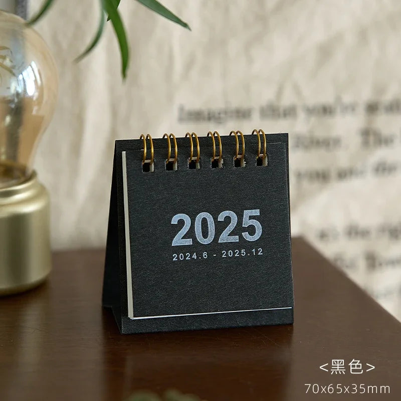 Simple Mini 2025 Calendar Office School Supplies calendar Desk calendar monthly Planner Desk accessories Decor Record